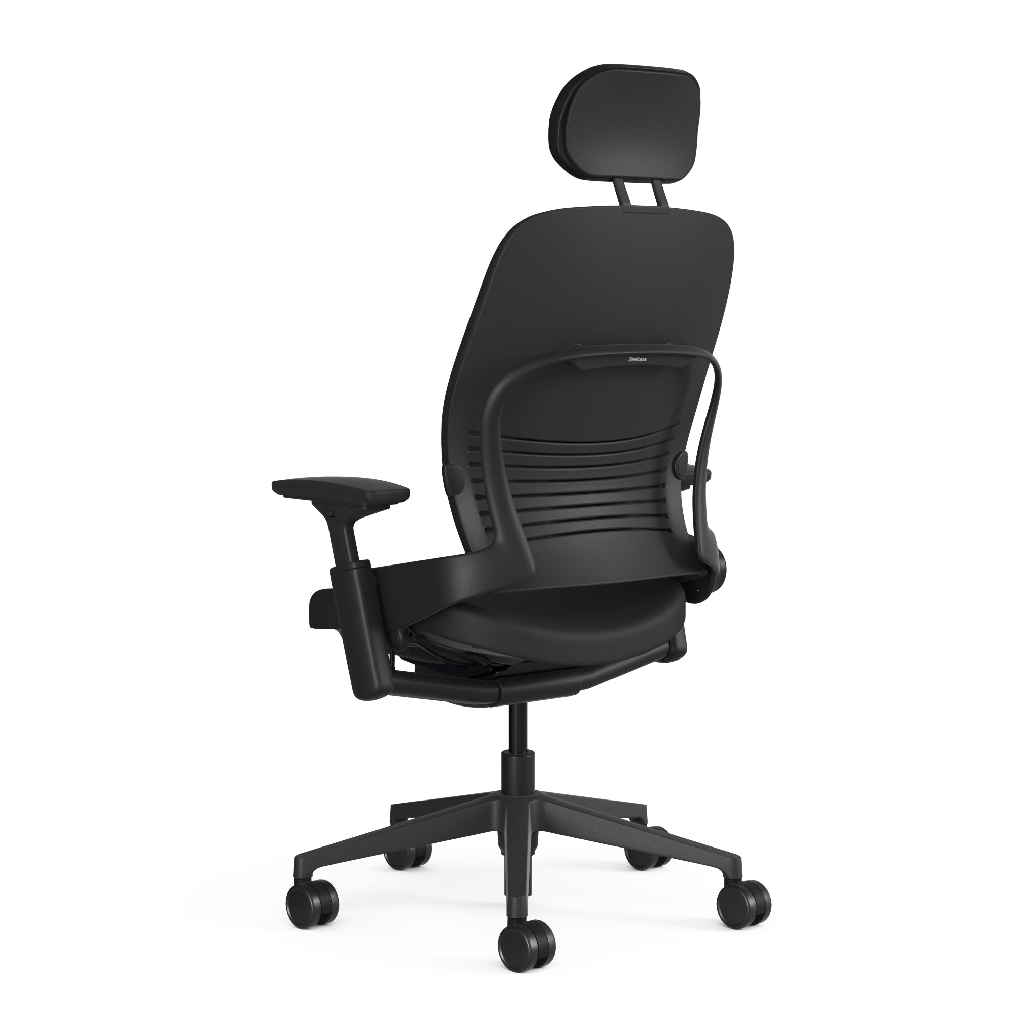 Upholstered Black Montana Leather/ Frame Black