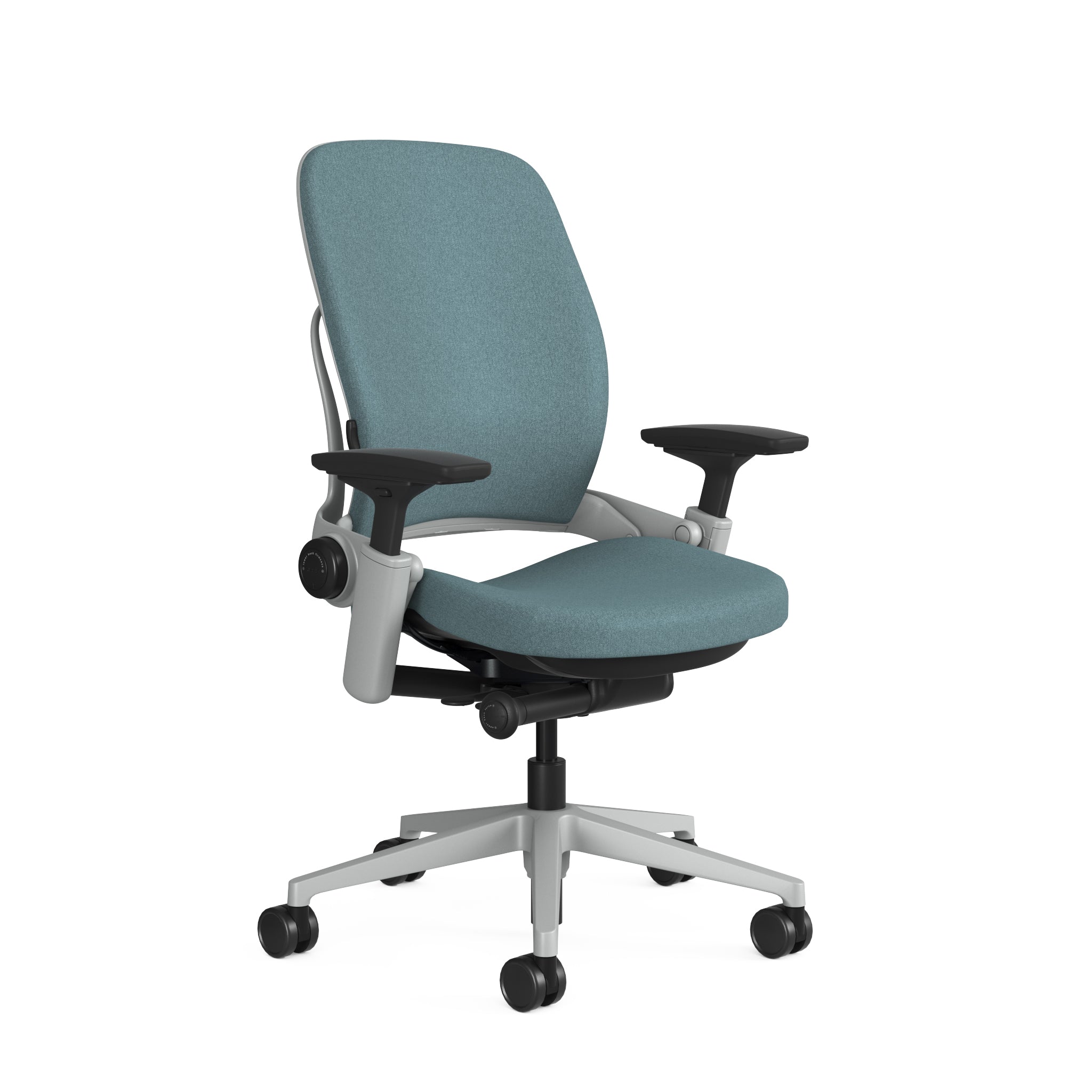 Upholstered Back Medley Sky Blue; Seat Medley Sky Blue; Frame Platinum