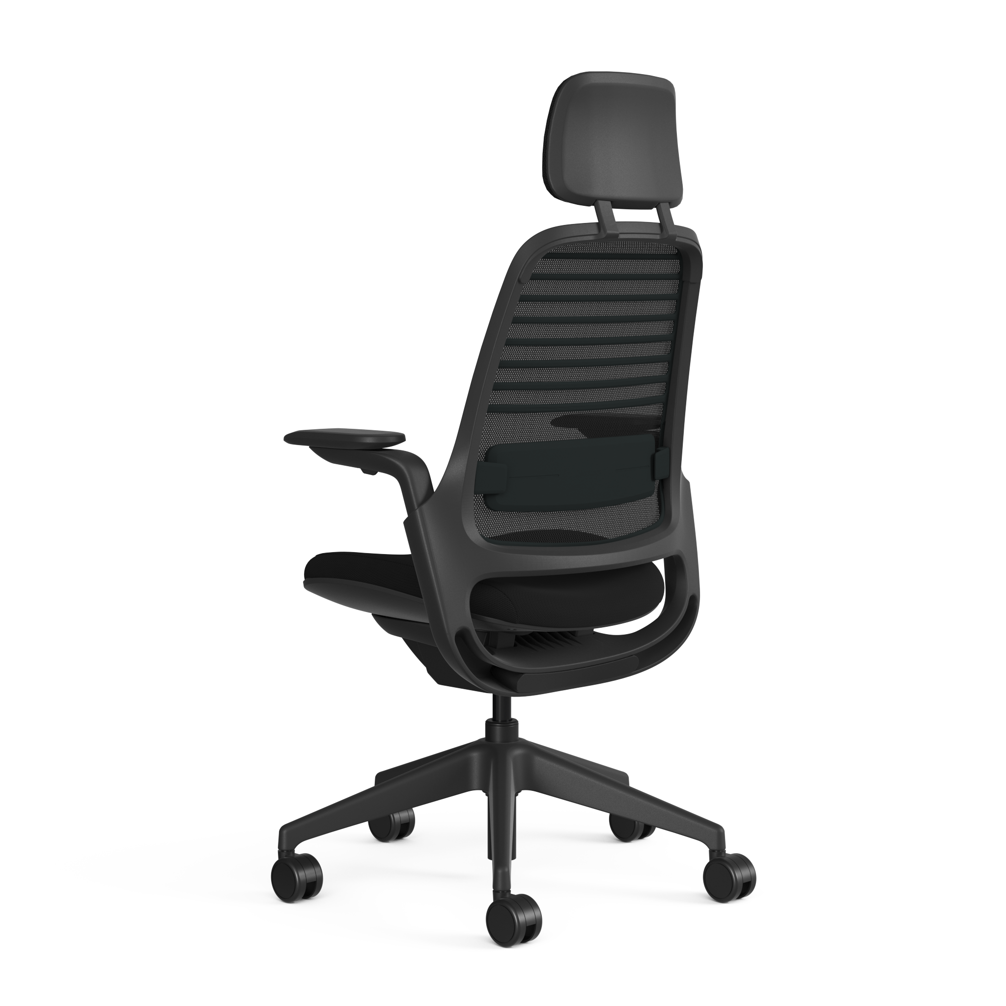 Meshback 3D Microknit Licorice; Seat Cogent Connect Licorice; Frame Black