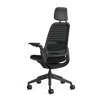 Meshback 3D Microknit Licorice; Seat Cogent Connect Licorice; Frame Black