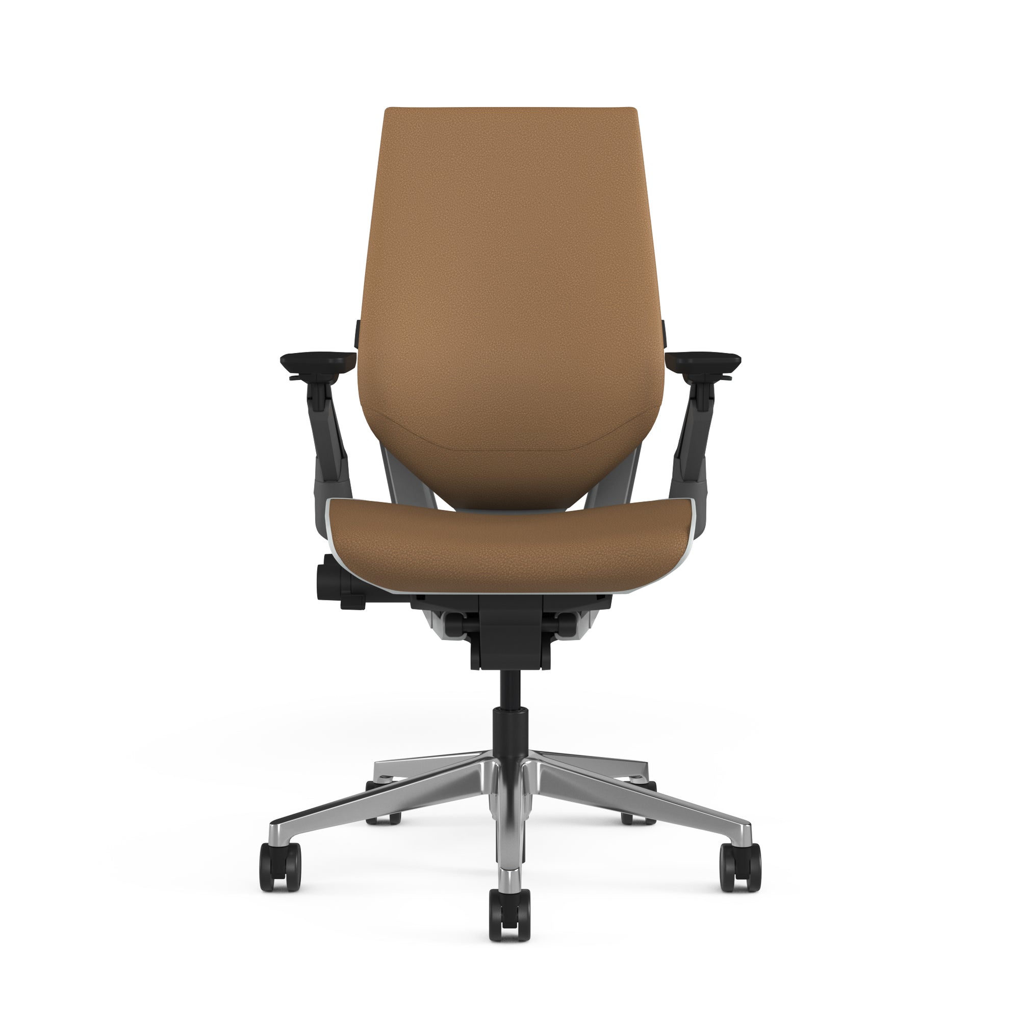 Mocha Montana Leather w/Polished Aluminum Base