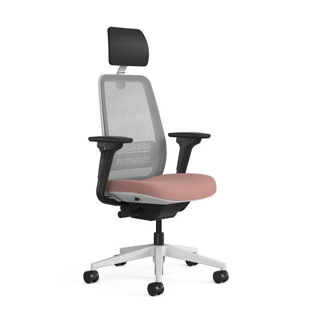 Meshback Grey; Seat fabric Era Pink Lemonade; Frame Seagull