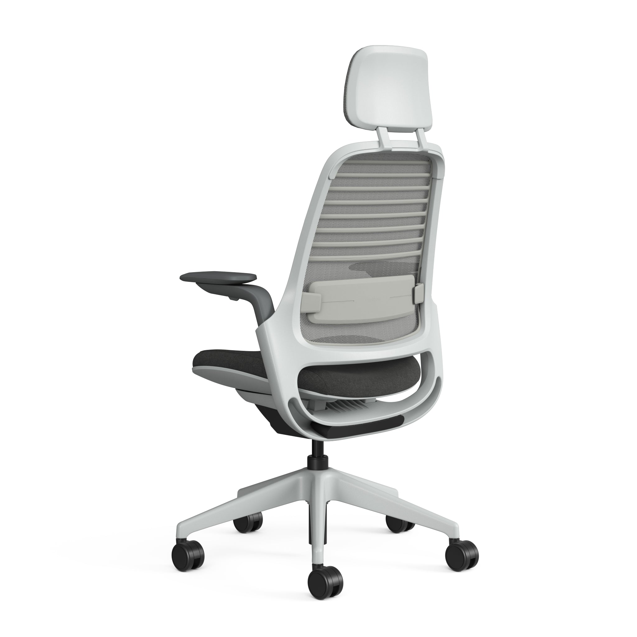 Meshback 3D Microknit Nickel; Seat fabric Otto Ash; Frame Seagull