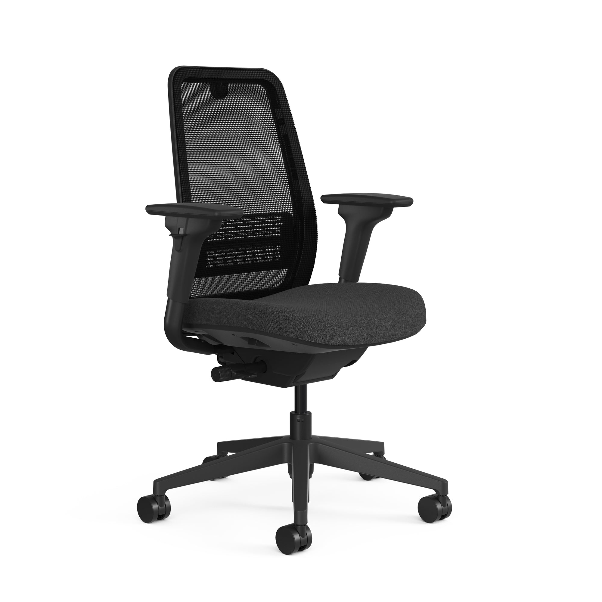 Meshback Black; Seat fabric Otto Charcoal; Frame Black