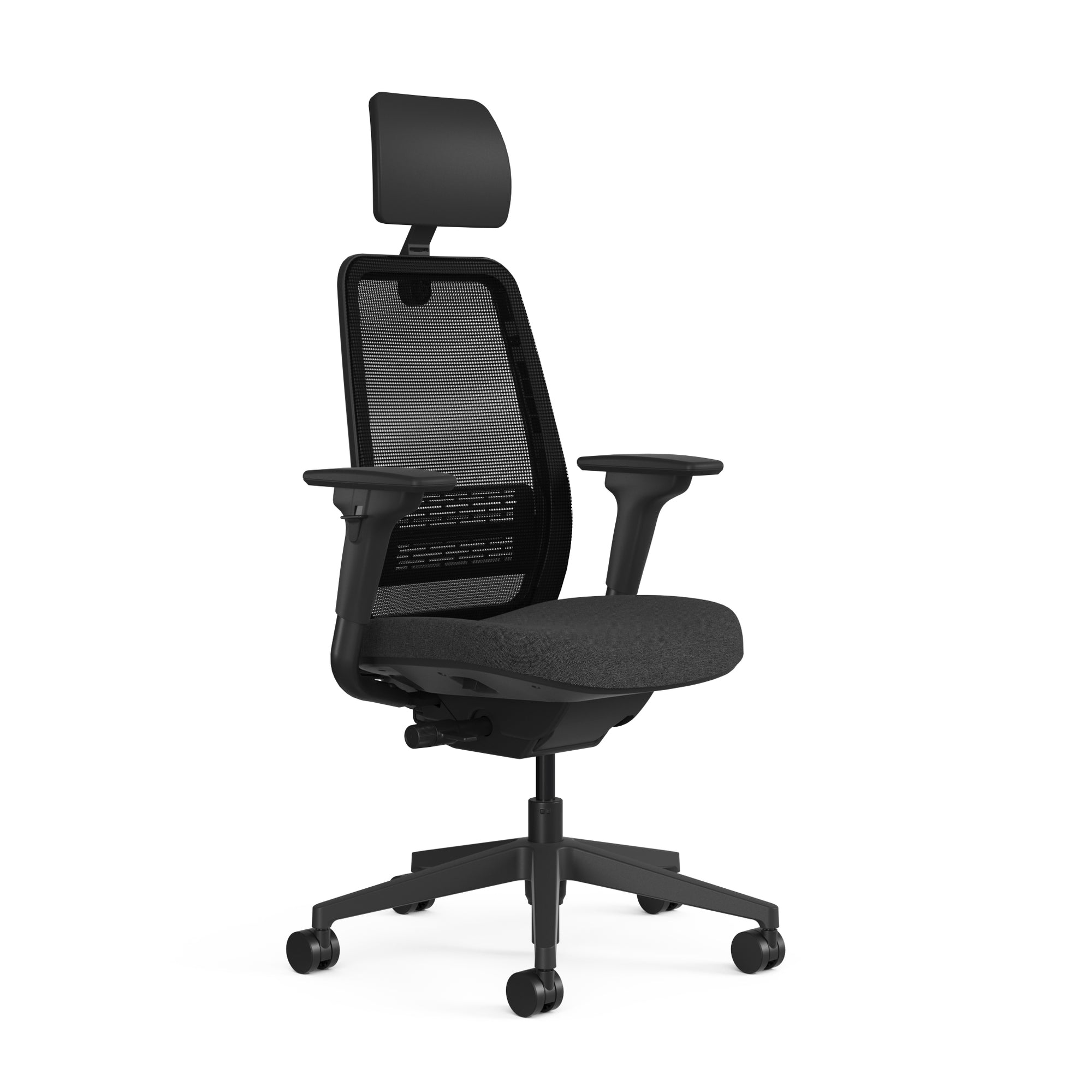 Meshback Black; Seat fabric Otto Charcoal; Frame Black