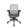 Meshback 3D Microknit Licorice; Seat fabric Otto Charcoal; Frame Black
