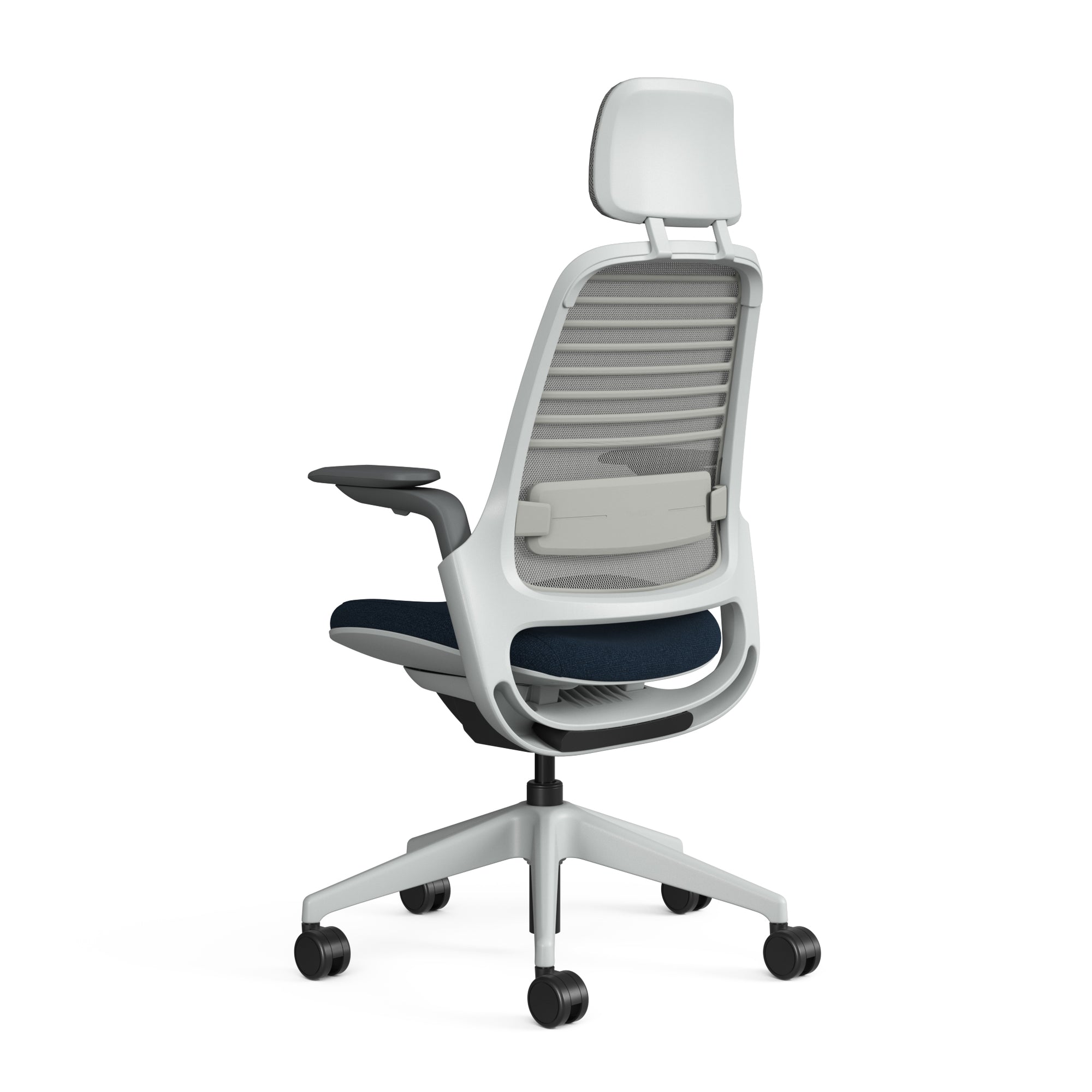 Meshback 3D Microknit Nickel; Seat fabric Cogent Royal Blue; Frame Seagull