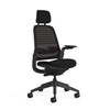 Meshback 3D Microknit Licorice; Seat Cogent Connect Licorice; Frame Black