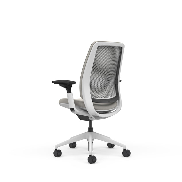 Quilted Back Otto Smoke; Adjustable Lumbar; Seat Otto Smoke; Frame Seagull