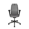 Meshback Black; Seat fabric Otto Charcoal; Frame Black