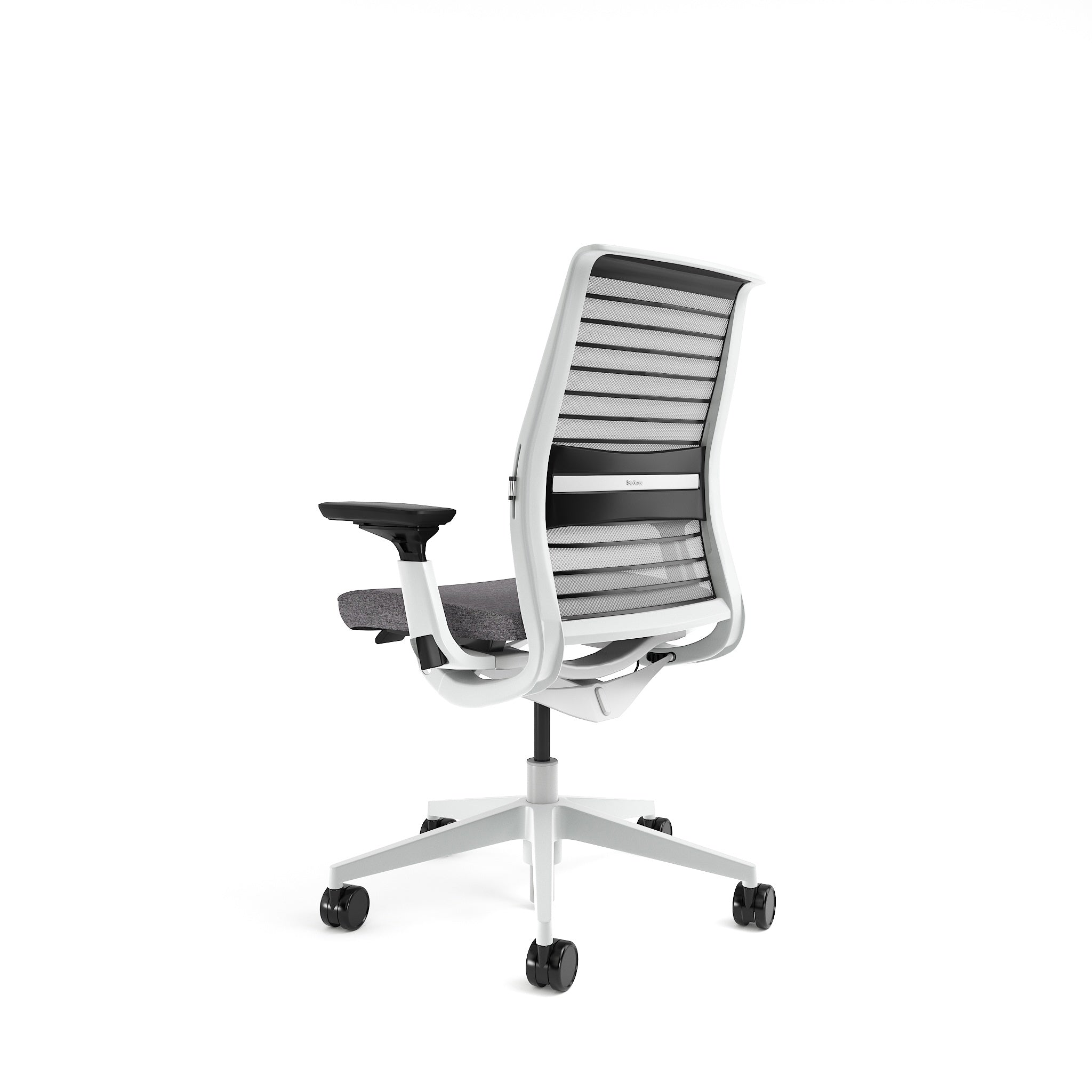 Mesh back 3D Knit Nickel; Seat fabric Otto Ash; Frame Seagull