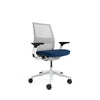 Mesh back 3D Knit Nickel; Seat fabric Cogent Royal Blue; Frame Seagull